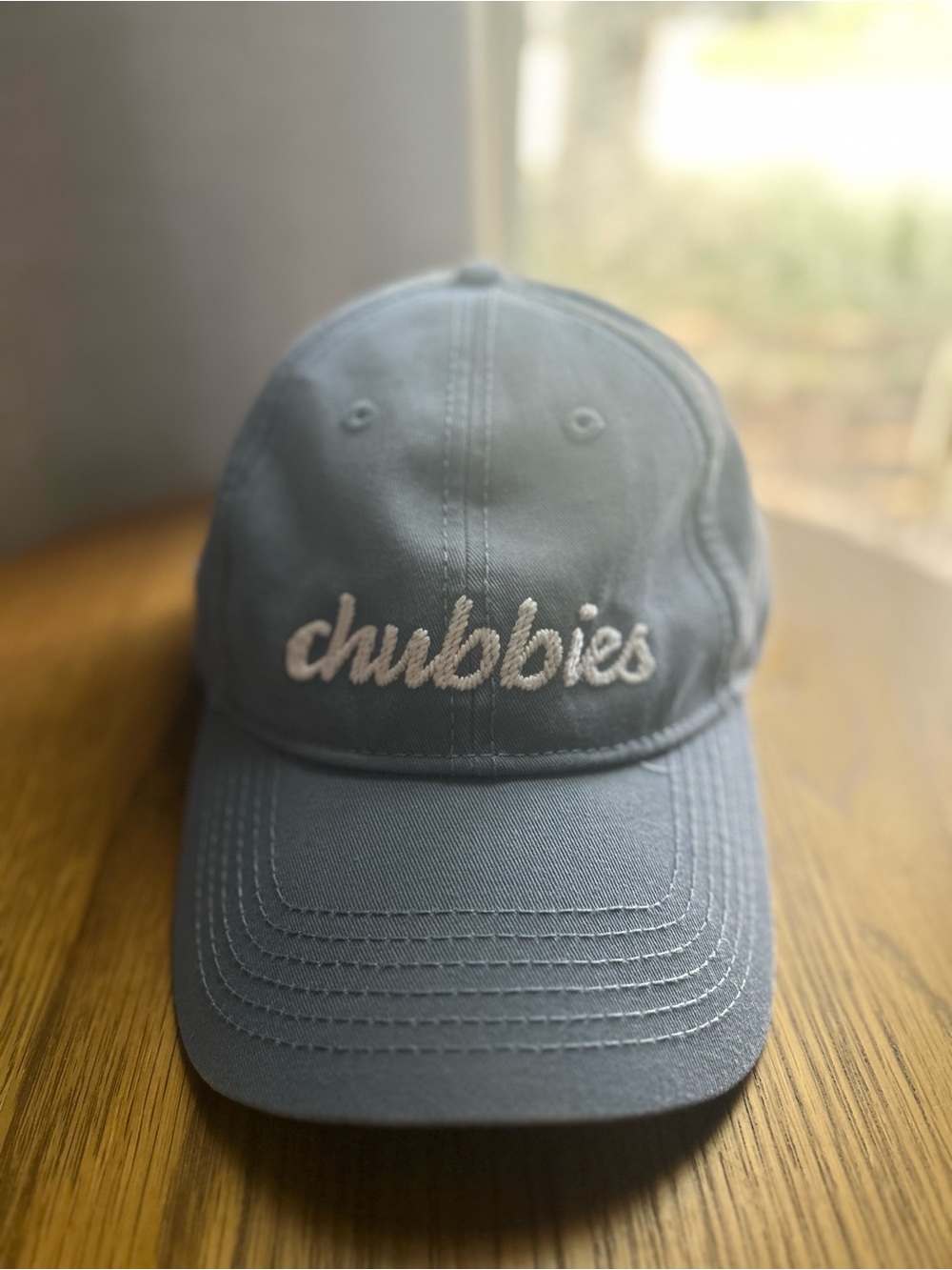 Chubbies Hat Mens Adjustable Blue Cotton Strapback Baseball Cap